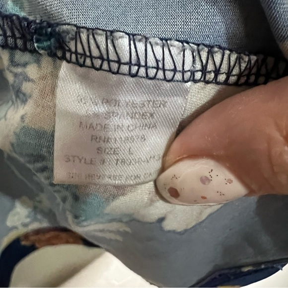 Haute Project Blue Floral Crop Kimono Cardigan - Picture 4 of 5